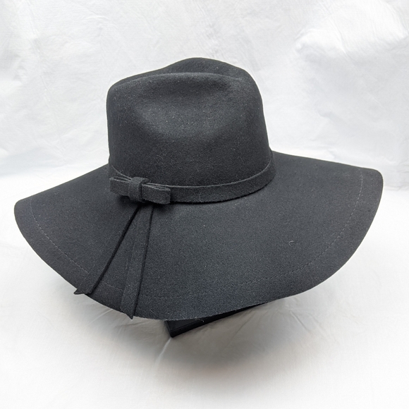 Kate Landry Accessories - Kate Landry Wool Floppy Wide Brim Boho Hat